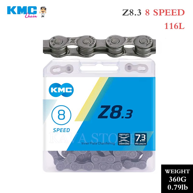 KMC – chaîne de vélo vtt 1 6 7 8 9 10 11 12 vitesses, chaînes de vélo de ville à vitesse unique X8 X