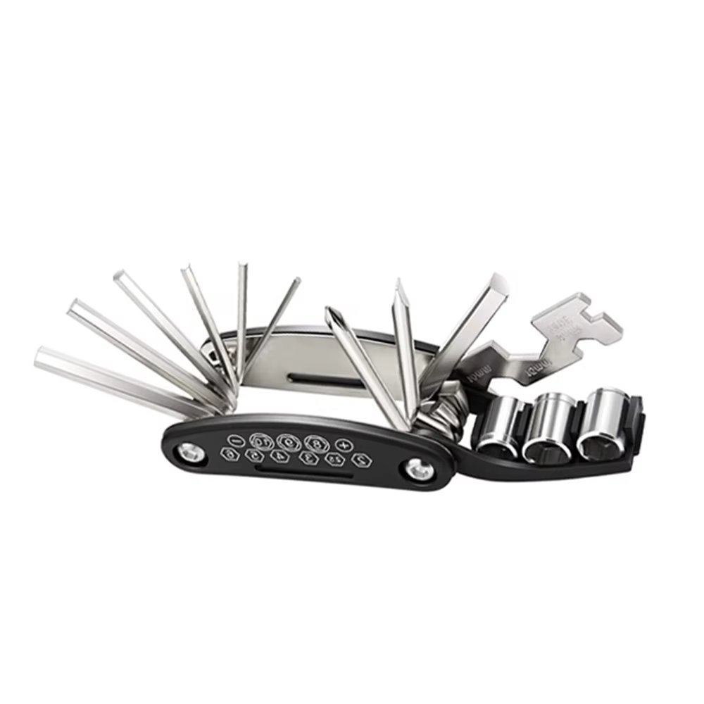 Clé à douille Portable 16 en 1 pour vélo, clé polyvalente, tournevis multi-outils, outils de réparat