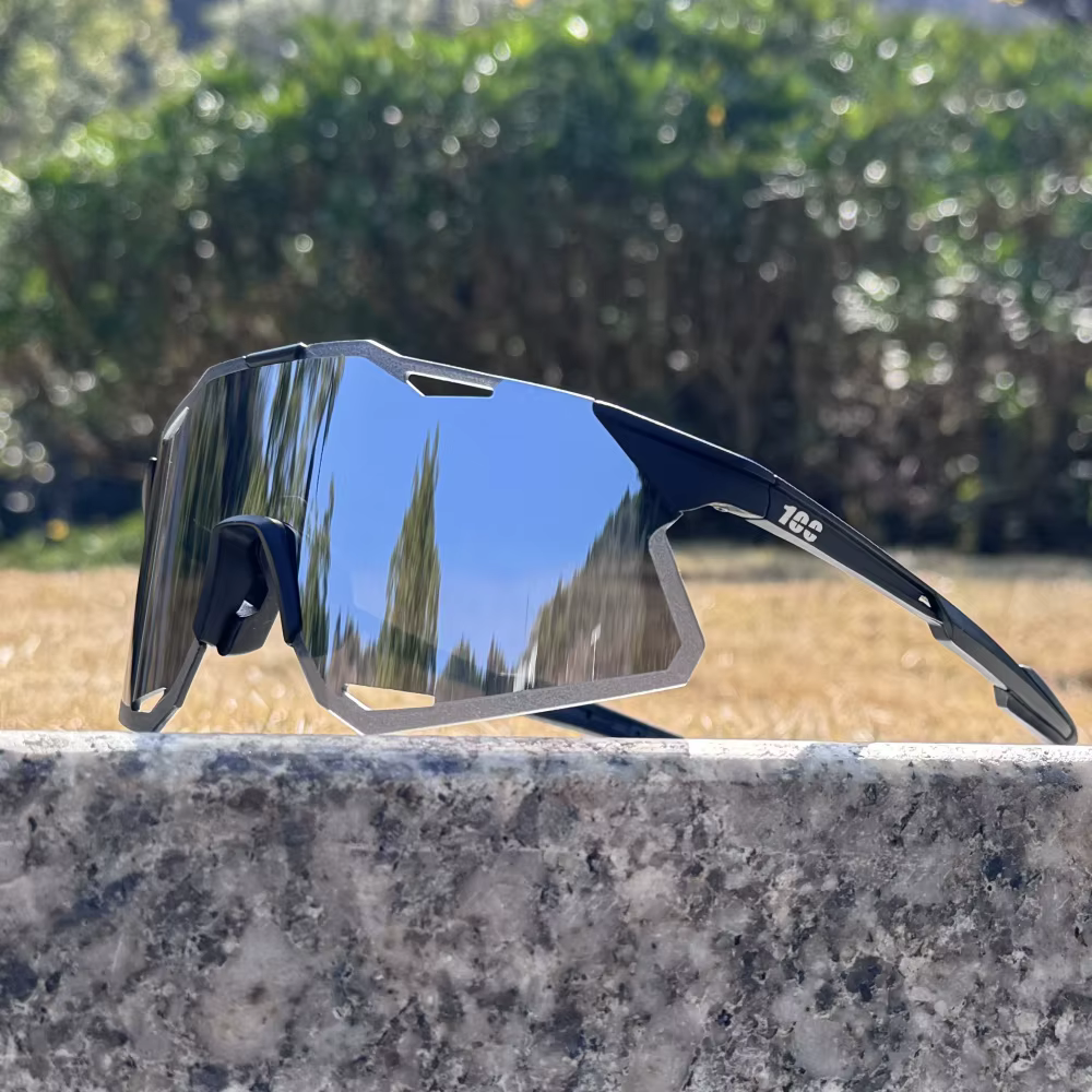 100 Lunettes de vélo ultra-légères, antidérapantes et confortables, lunettes de soleil pour le cycli