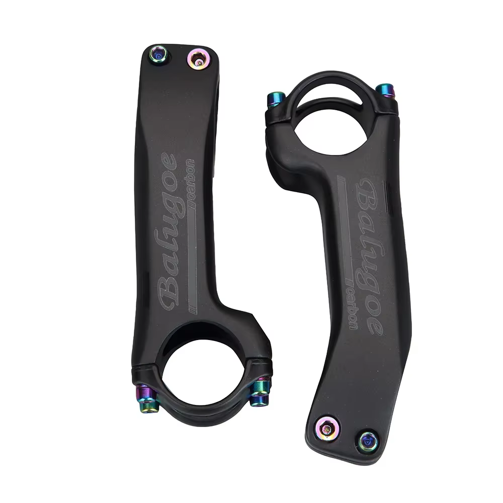BALUGOE tige de guidon de vélo en carbone ultralégère 6/17 degrés 31.8mm 70mm-130mm puissance tige d