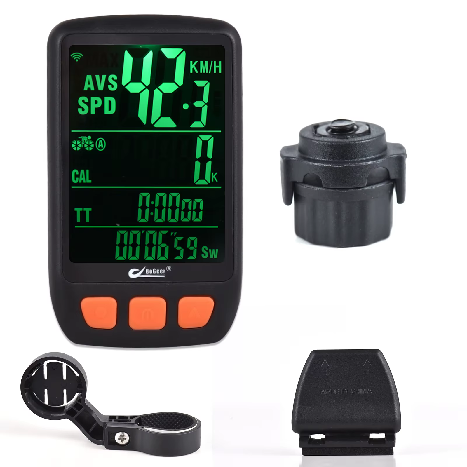 Compteur de vélo numérique sans fil, compteur de vitesse, odomètre avec batterie Rechargeable, rétro