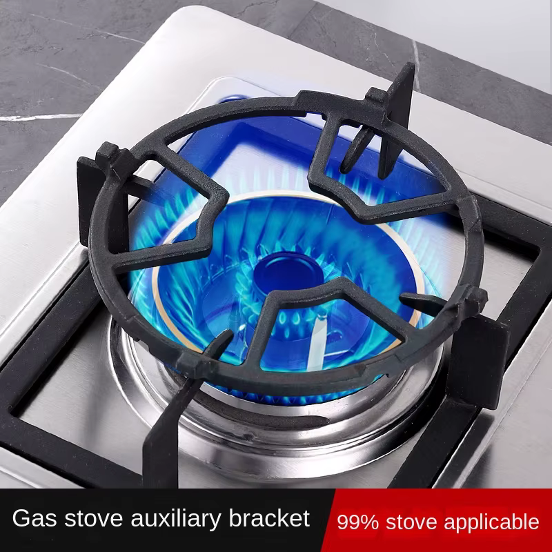 Support de cuisinière à gaz pour cuisine, accessoires en fonte, support de pot à lait, trépied, peti
