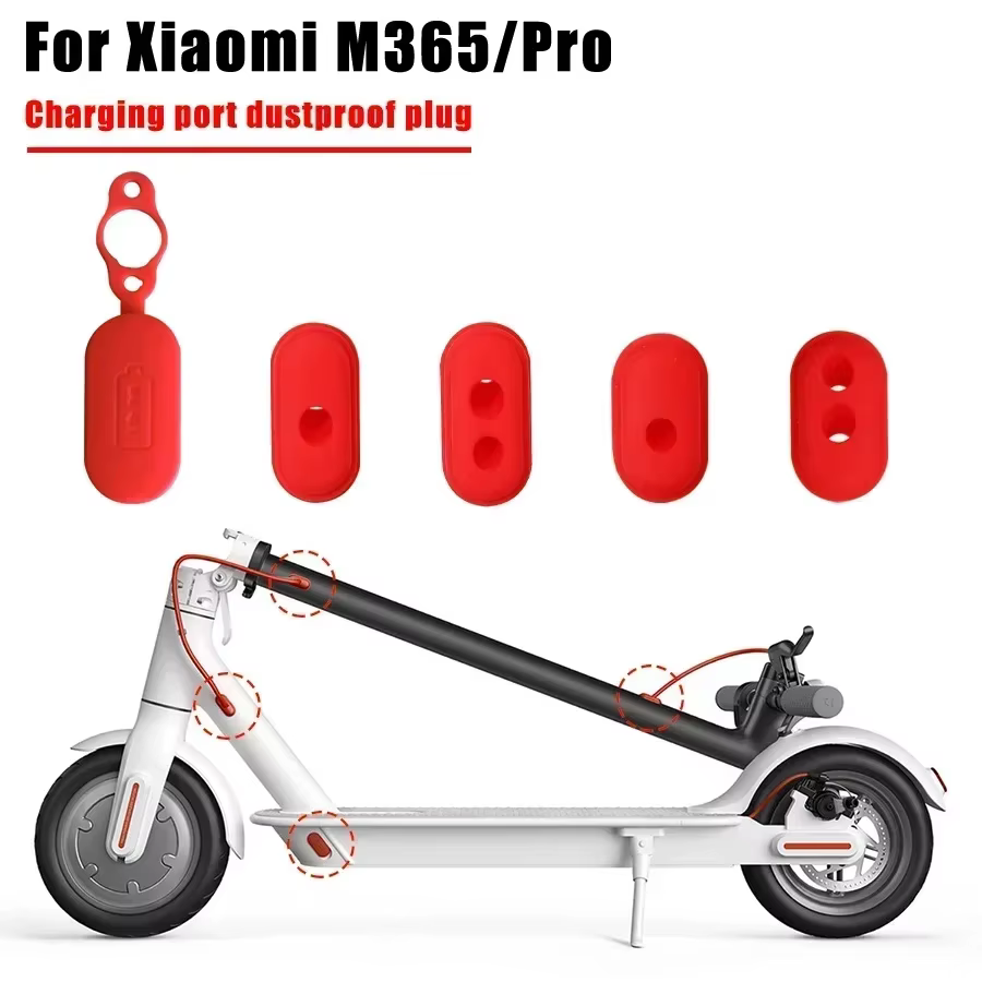 Bouchons de Port de Charge en caoutchouc, bouchon anti-poussière pour Scooter électrique Xiaomi M365
