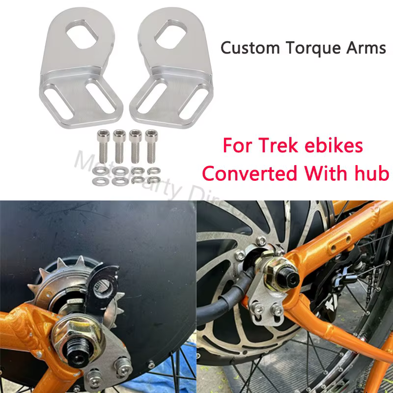 Bras de torsion personnalisés M14 pour vélos électriques Trek convertis avec moyeu