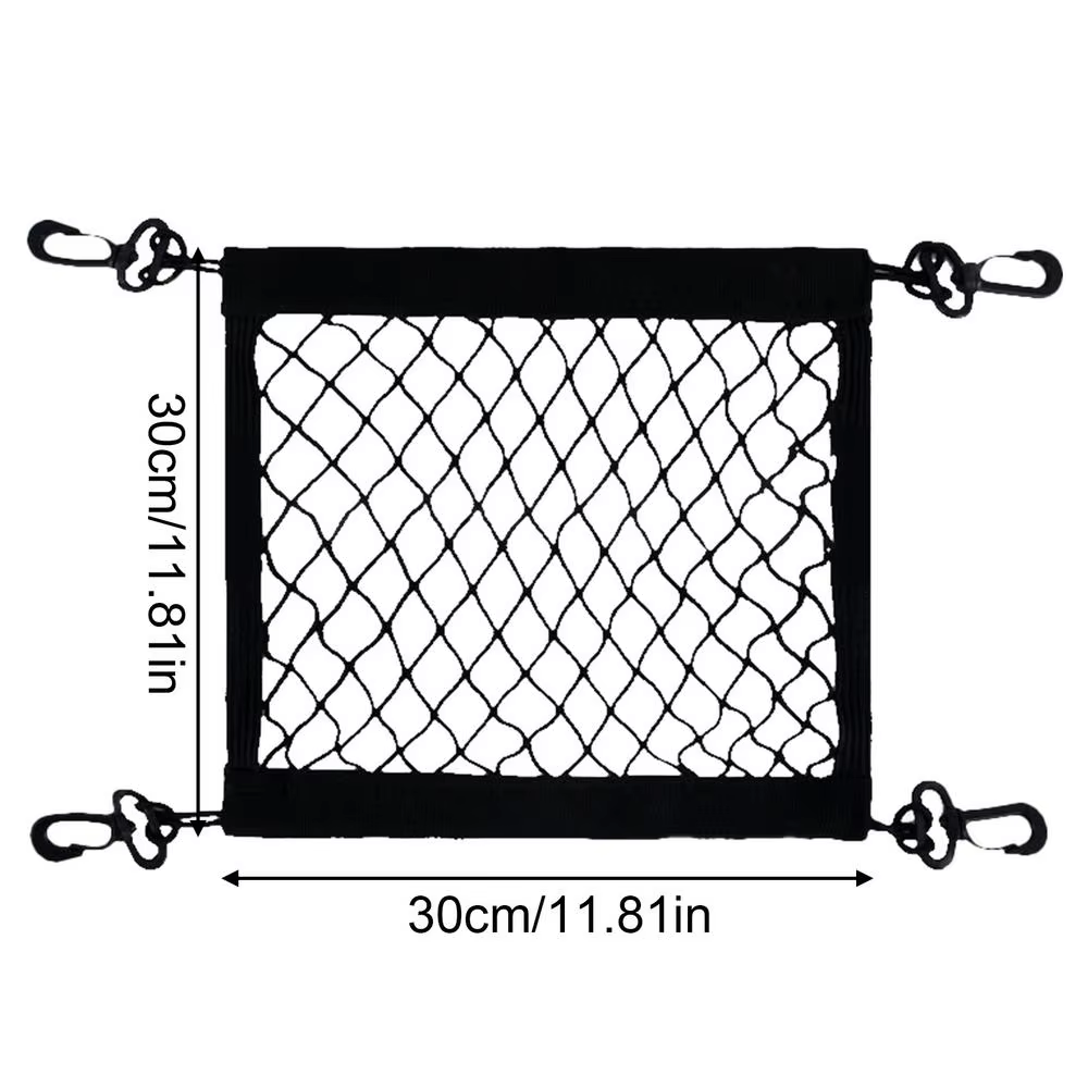 Filet de chargement pour moto en polyester hautement élastique avec 4 crochets réglables, filet de m