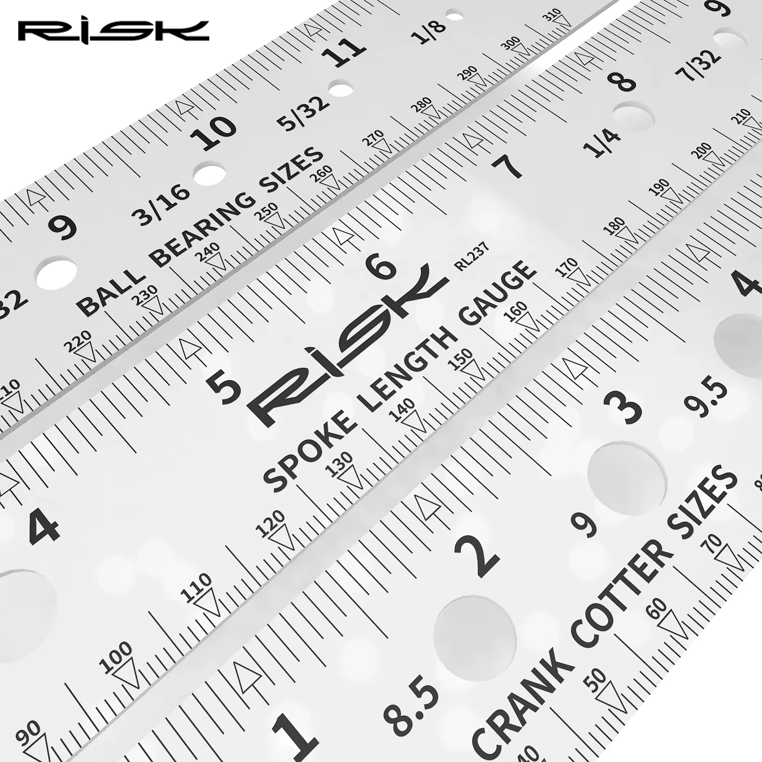 Règle de rayon de vélo, 1 pièce, jauge de longueur de rayon de vélo, roulements à billes de manivell