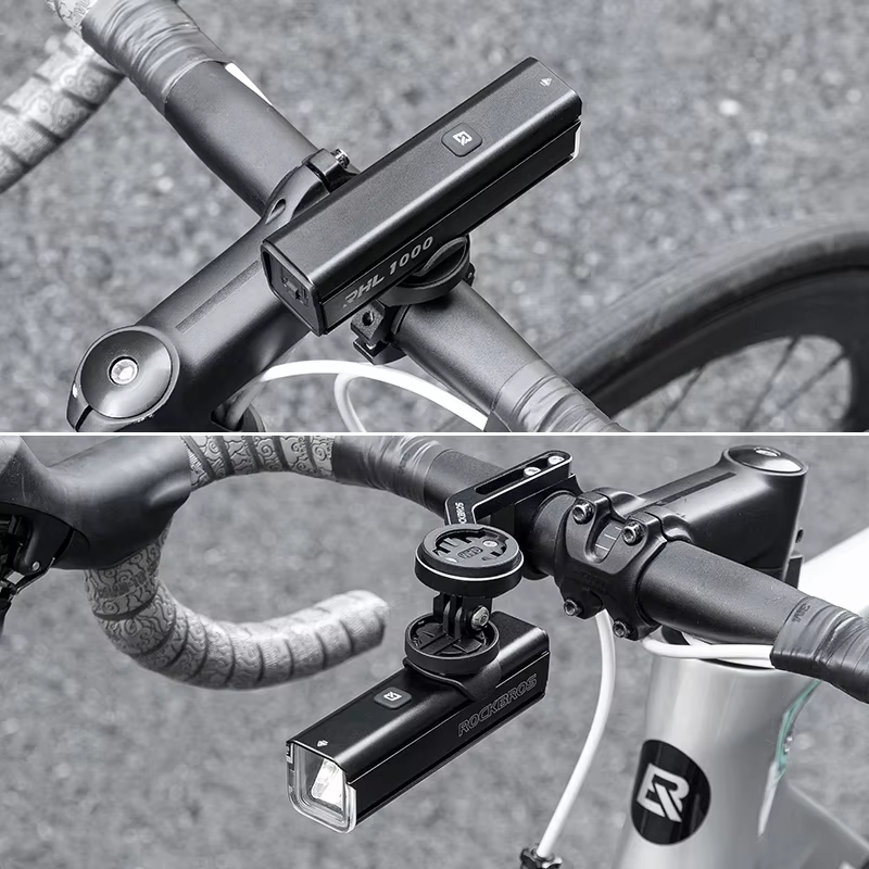 ROCKBROS-Lampe de vélo étanche à la pluie, lampe frontale VTT, lampe de sauna, aluminium, lampe de p
