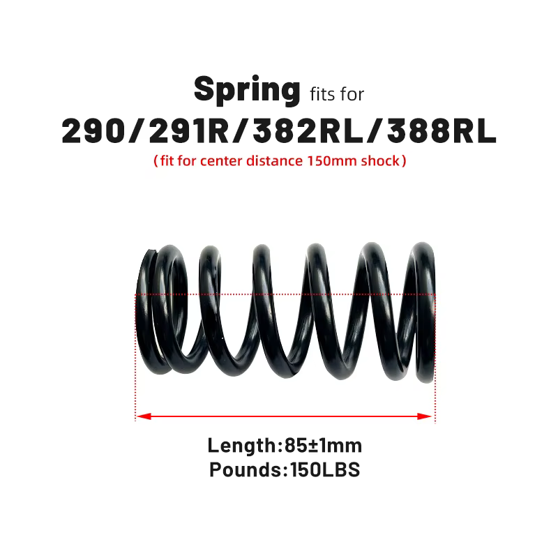 EXA forme vélo 290 291r 260 amortisseur arrière Suspension amortisseurs ressort 85mm de long 450lbs 