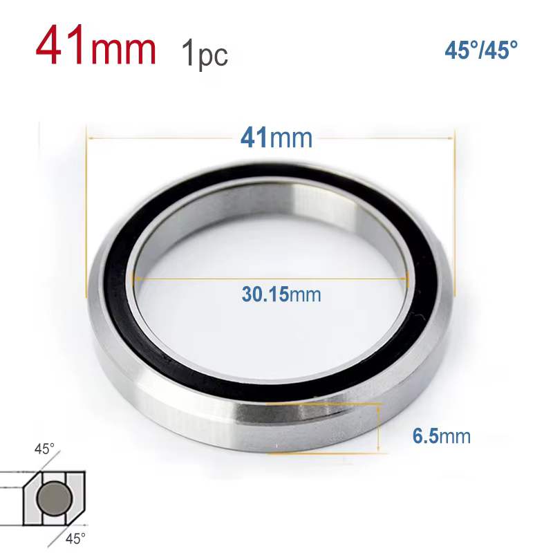 Roulement de casque général de vélo 45 ° Roulement en métal pour vélo de montagne, pièce 38mm 41mm 4