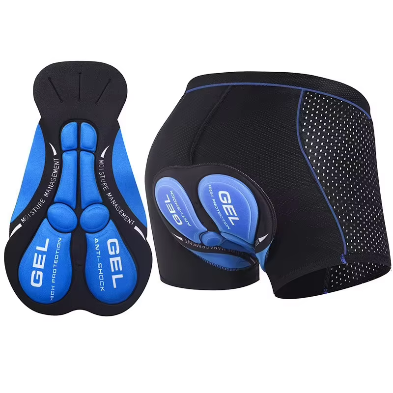 Shorts de cyclisme pour hommes, sous-vêtements de cyclisme en maille respirante, coussinets en gel 5