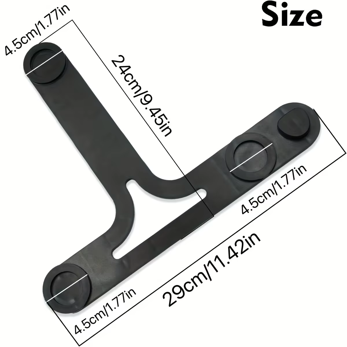 1 plaque coulissante avec patins de protection pour support sécurisé, accessoires TM7, support de ba