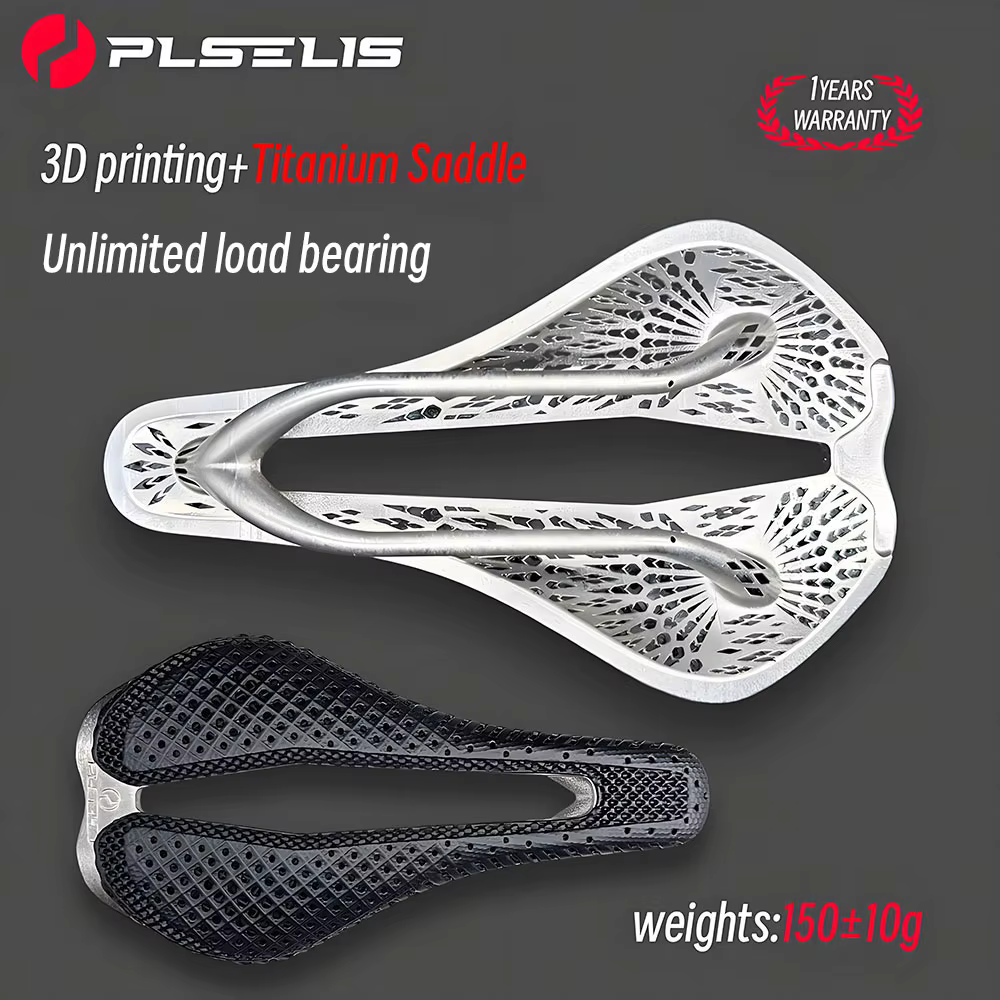 PLSELIS coussin de siège 3D imprimé en alliage de titane coussin de siège de vélo de route respirant