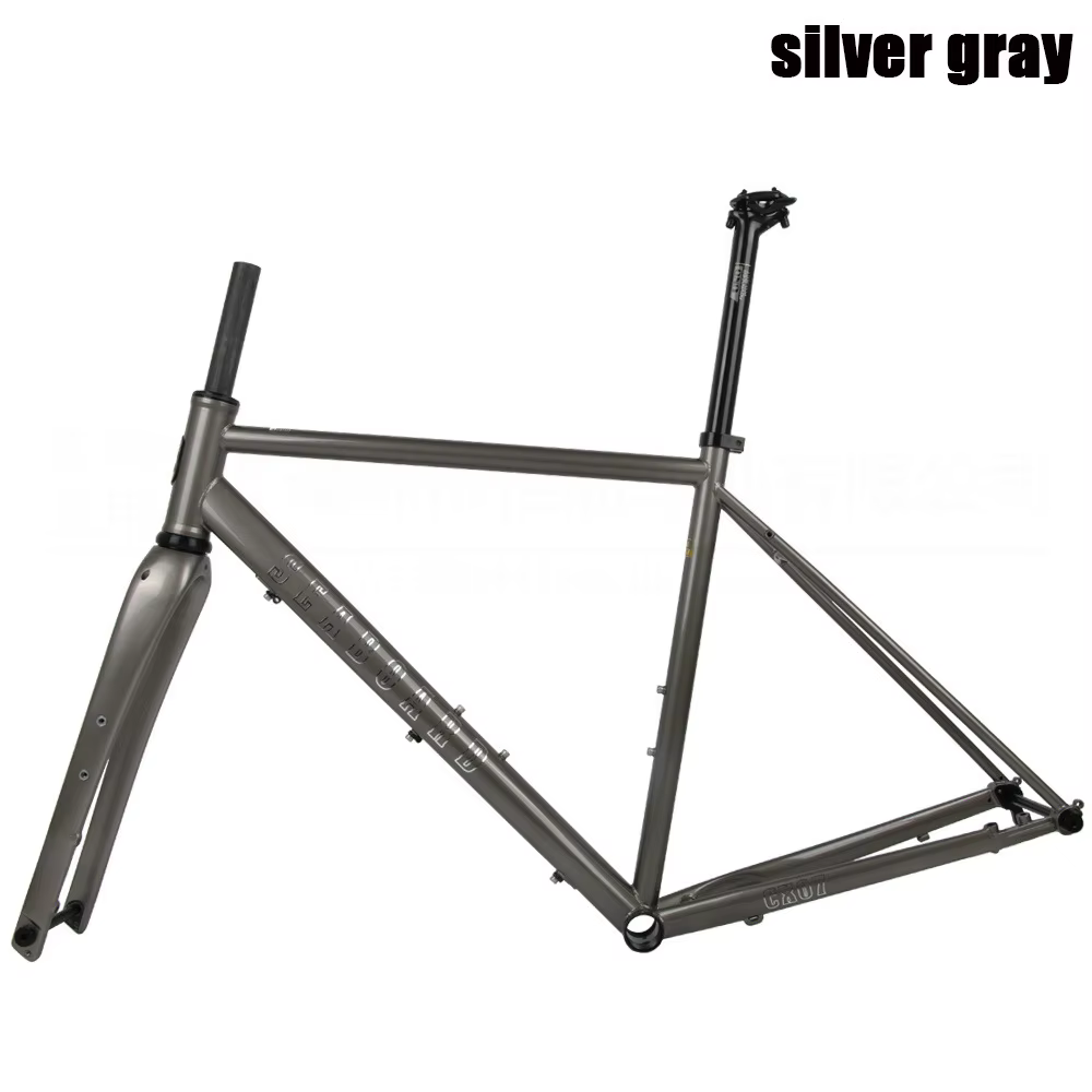 Vélo de gravier Seaboard CX07 avec cadre en acier, fourche avant en fibre de carbone, frein à disque