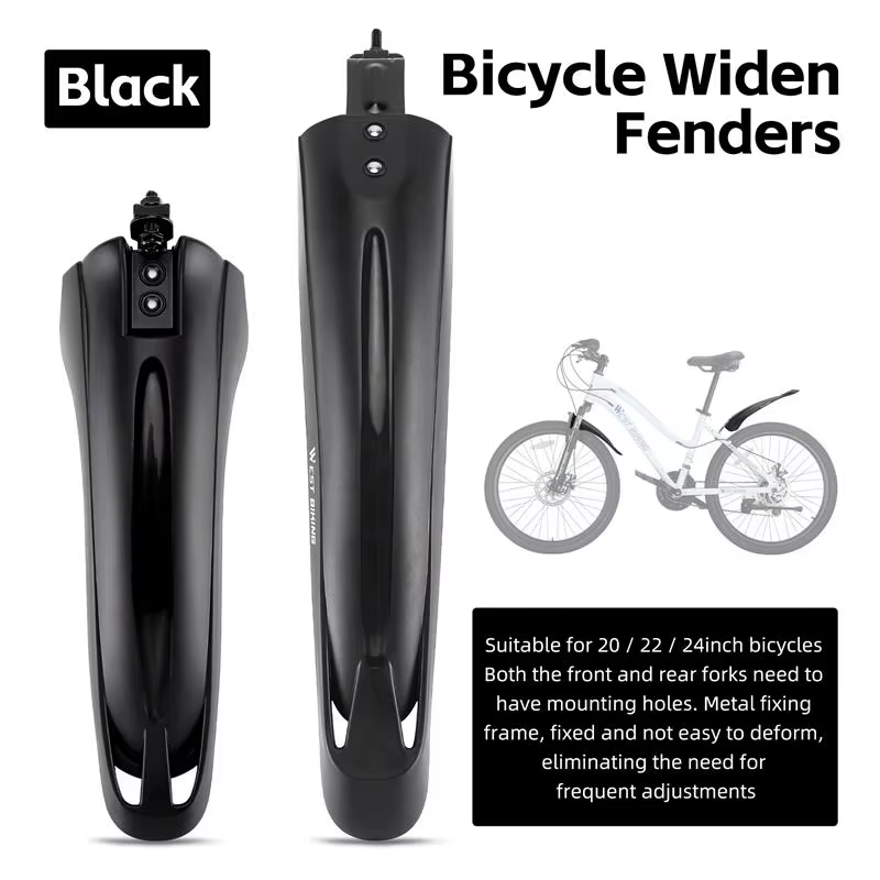 WEST BIKING 2 pièces garde-boue de vélo garde-boue anti-poussière cyclisme garde-boue universel gard