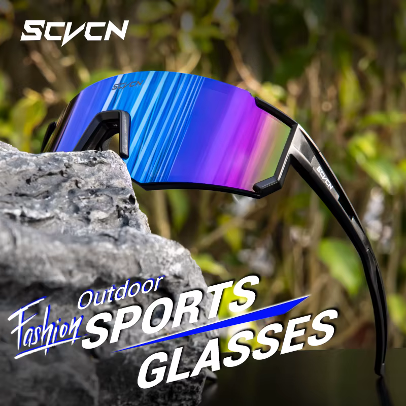 SCVCN nouveaux hommes vélo lunettes de soleil femmes en plein air cyclisme lunettes vtt conduite vél