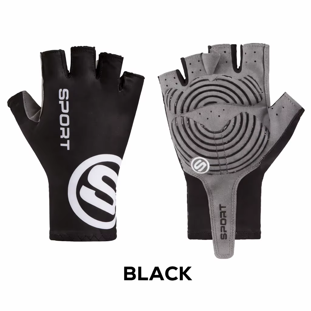 Gants de cyclisme demi-doigts pour tous, antidérapants, respirants, absorbant les chocs, pour VTT, v