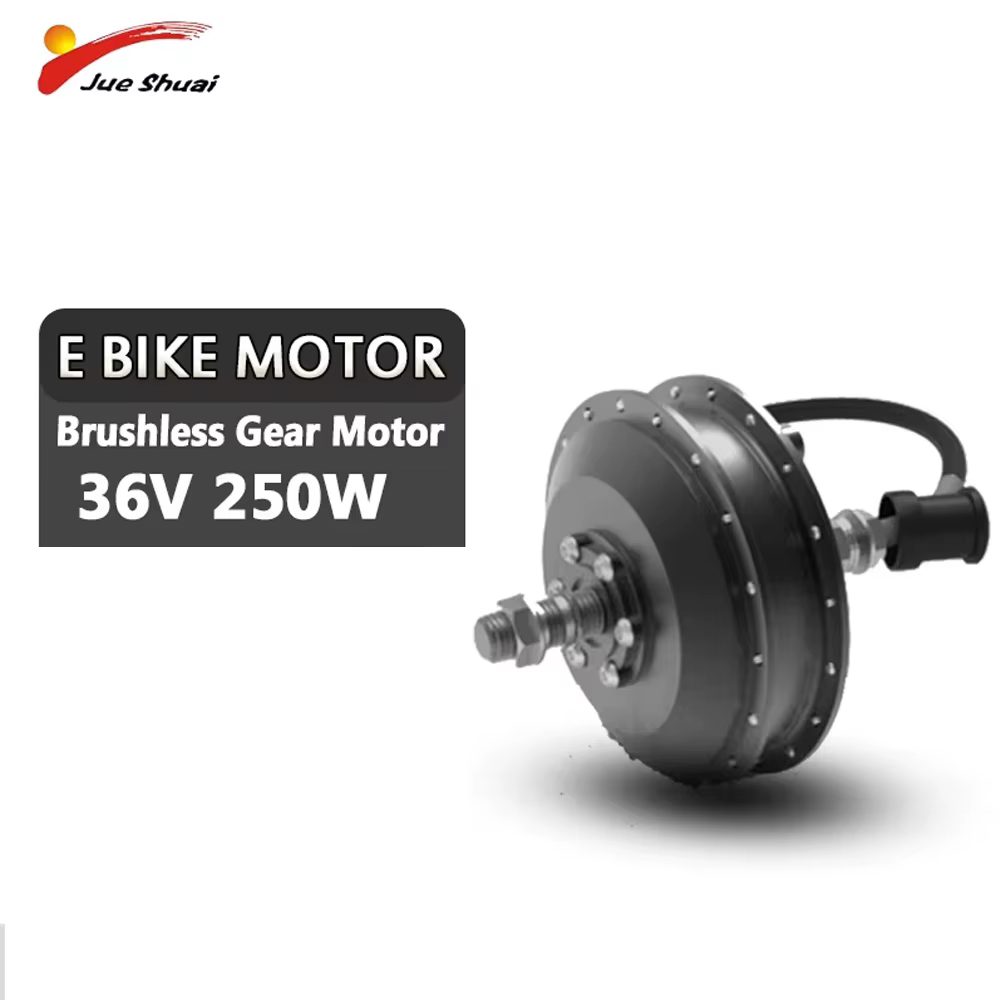 Moteur de roue de vélo électrique 36V 250W 350W 500W, moteur moyeu sans balais avec engrenages, avan