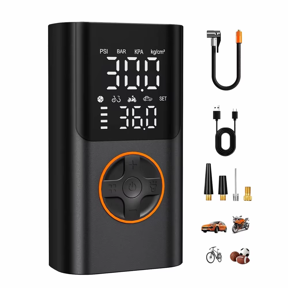YINGBOOST Mini pompe à pneu de vélo 150 PSI gonfleur de pneu compresseur d'air sans fil, pompe à air