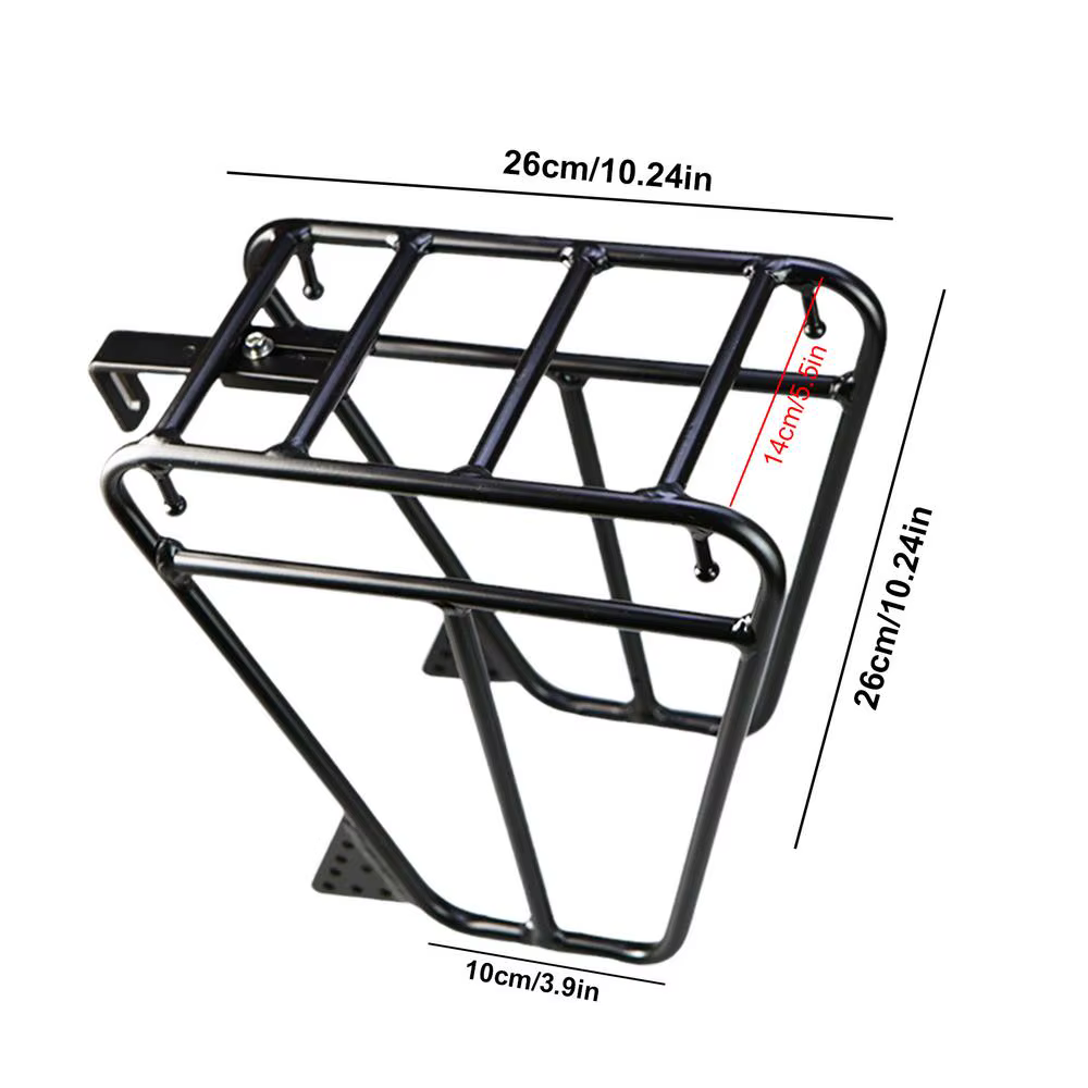 Porte-bagages avant pour vélo de route, support de fourche pour vélo, accessoires de montage pour ba