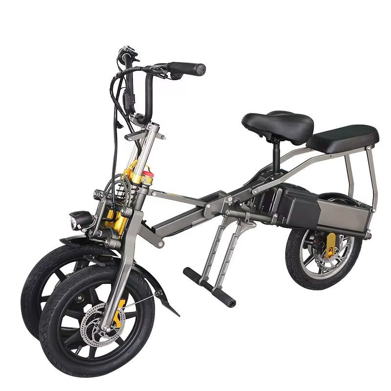 Conception populaire double batterie Ultra-léger Transport Portable adulte pliant inversé vélo élect