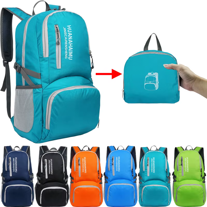 Sac à dos pliable 28l sac à bagages extérieur pliable ultra léger grand sac à dos pliant sac à dos d