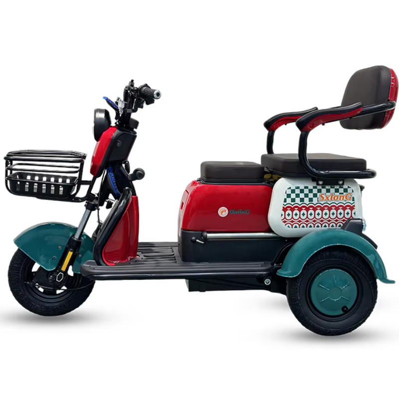 Scooter électrique tout Terrain à trois roues pour adultes, Tricycle électrique familial puissant po