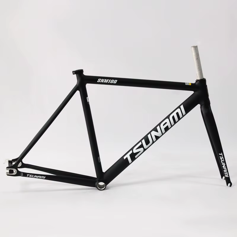 TSUNAMI SNM100 cadre 700C cadre à engrenages fixes en aluminium et piste de fourche Fixie vélo 49CM 