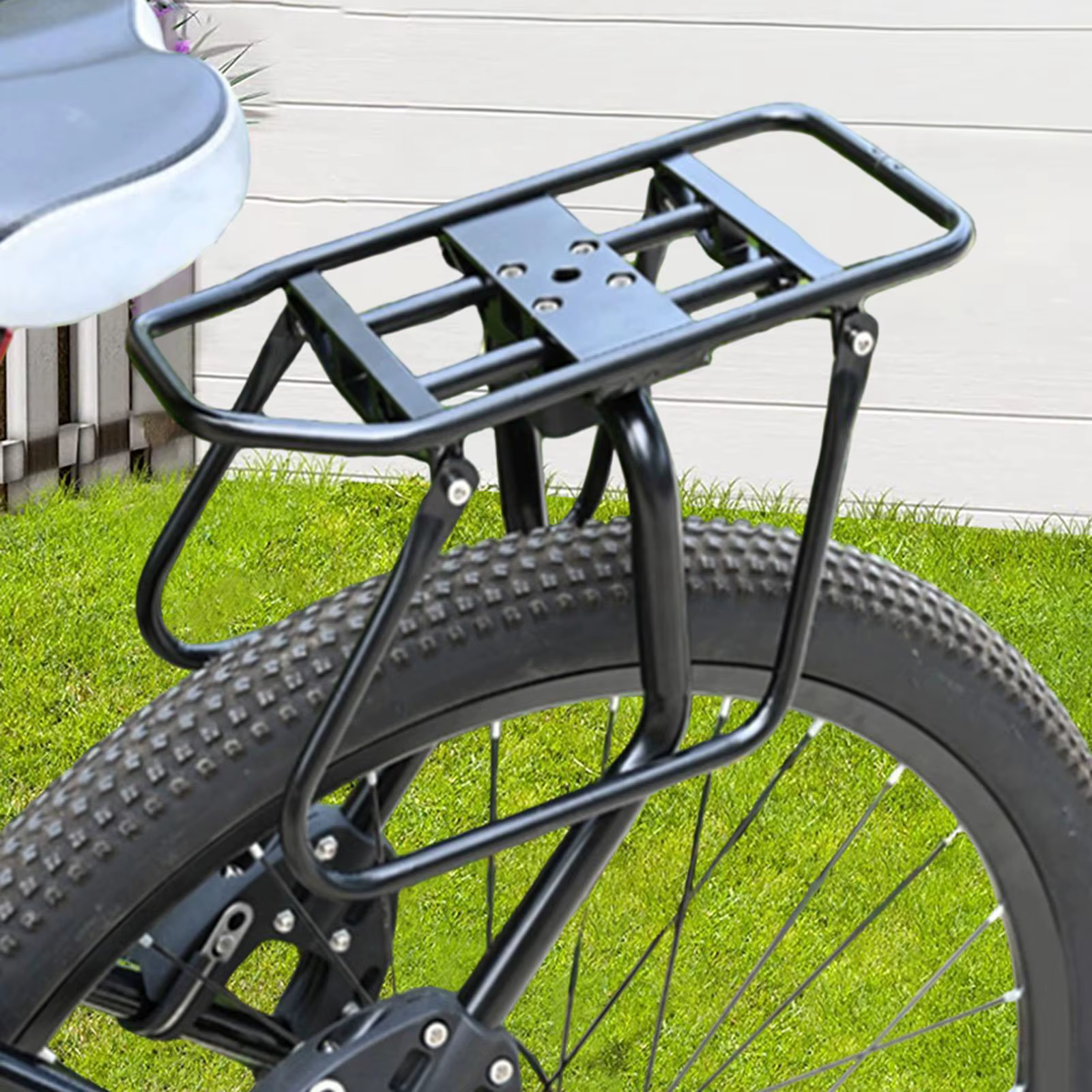 Porte-bagages arrière stable en alliage d'aluminium pour vélos de banlieue, de montagne et de route