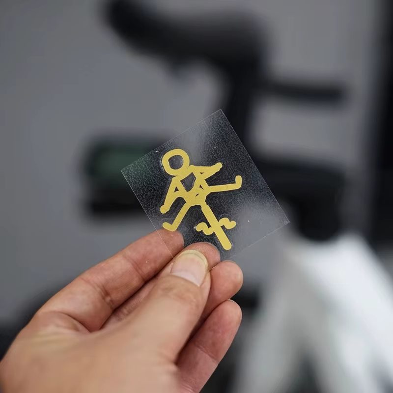 1PC drôle et mignon vélo vélo autocollant personnalité créative cyclisme sur flaqueur autocollant po