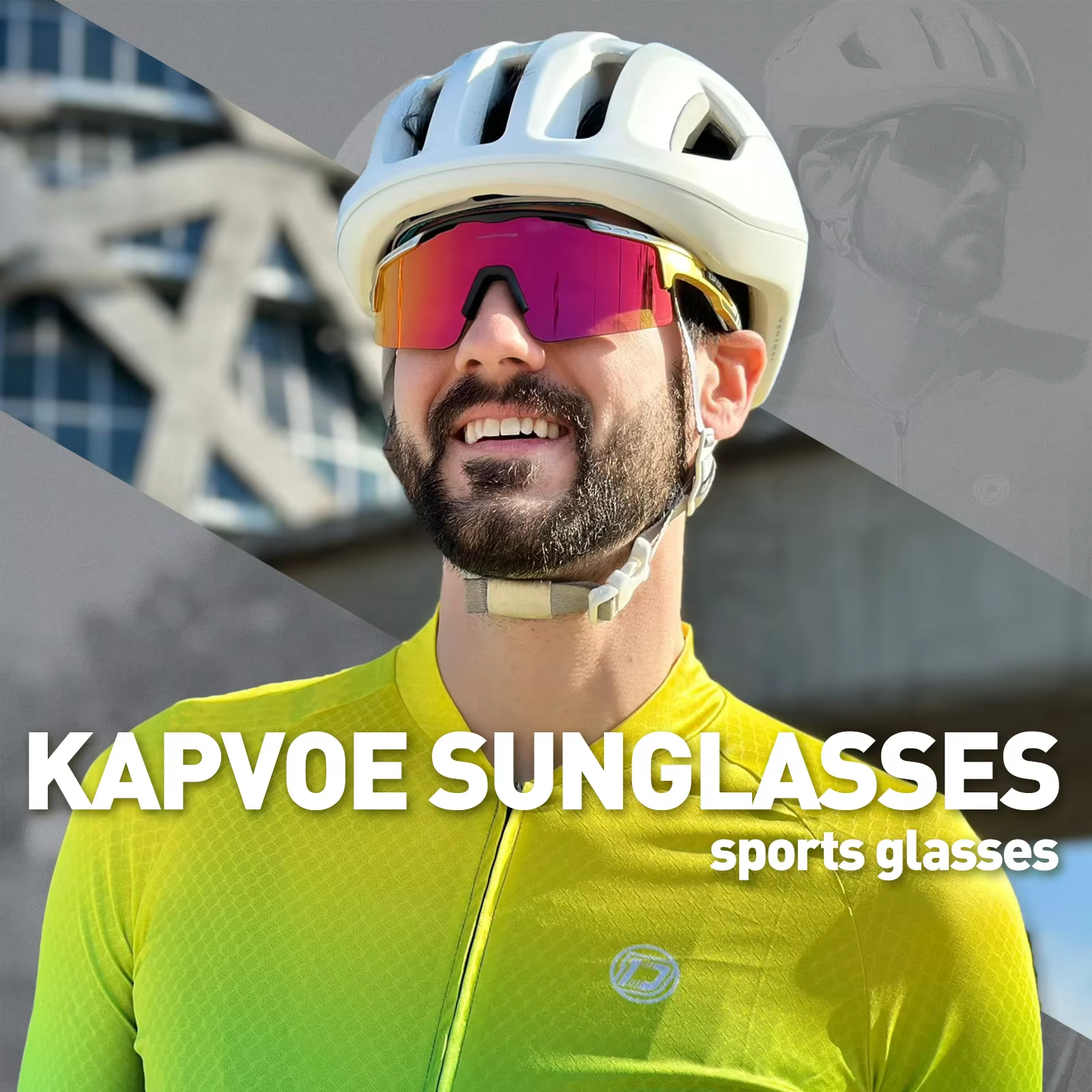Kapvoe lunettes de cyclisme photochromiques vtt équitation patinage lunettes de soleil UV400 lunette