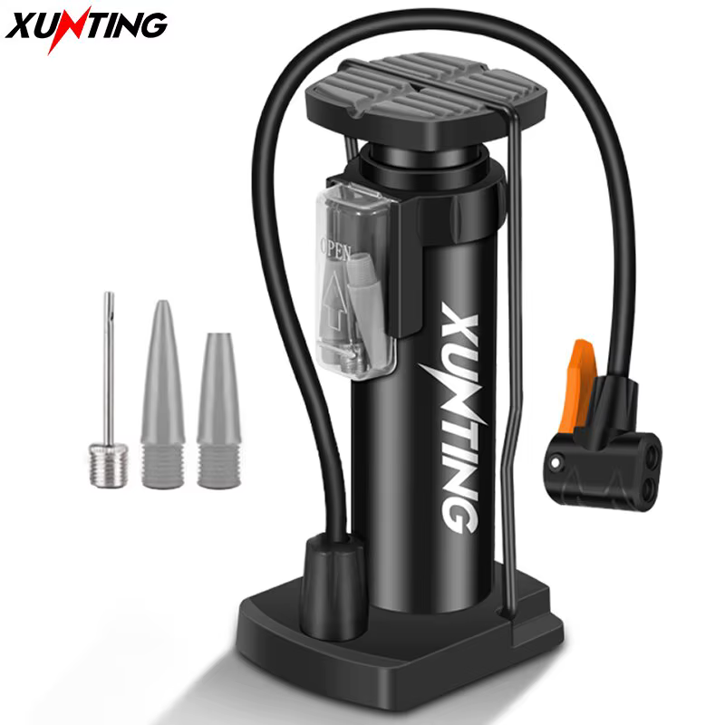 Xunting 140PSI Haute Pression Pompe À Vélo AV FV Portable Air Gonfleur Pied Vélo VTT Vélo Pompe À Vé