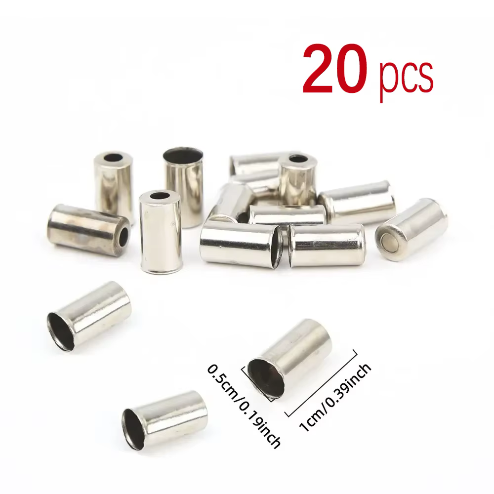 20 ~ 200 pièces vélo 5mm boîtier de câble de frein virole embouts en cuivre vtt vélo de route cordon