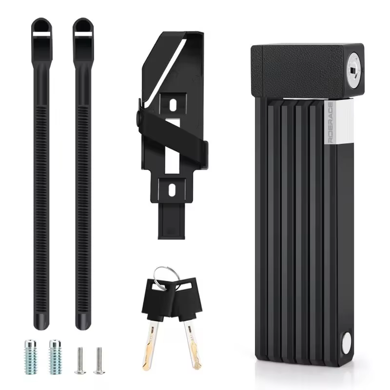 Serrures à chaîne de cyclisme, serrure de vélo pliable, Portable, haute sécurité, antivol, vtt, vélo