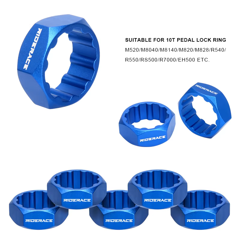 Outil de démontage de la bague de verrouillage de broche d'essieu de pédale de vélo 10T, outil de dé