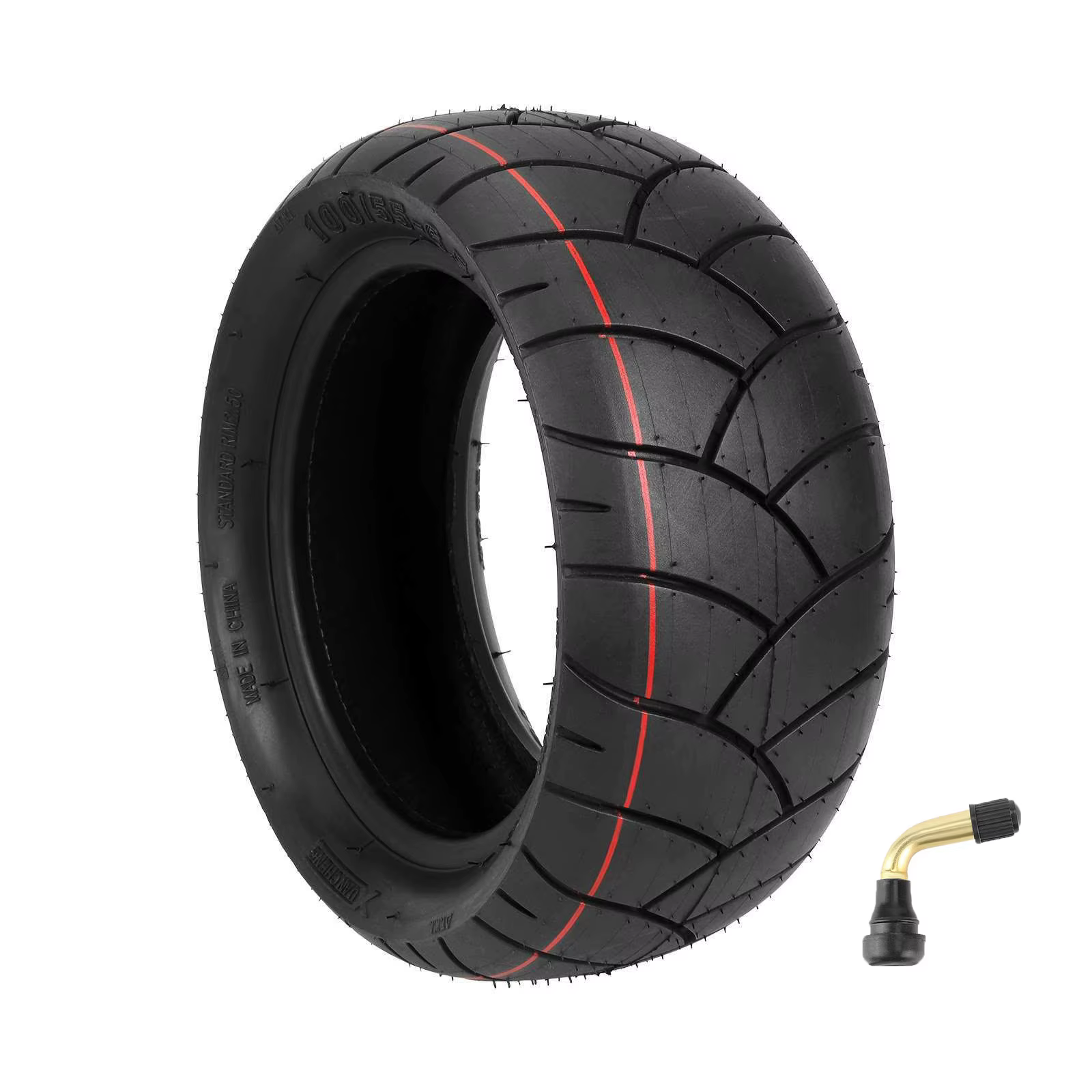 Pneu sous vide épaissi 11 pouces 100/55-6.5, pneu tubeless modifié anti-explosion pour trottinette é