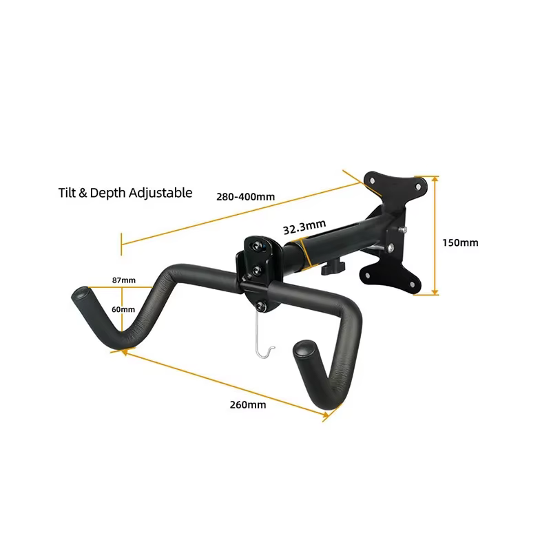 Support mural pliable et réglable pour vélo de route et VTT, accessoires de cyclisme, gain de place,