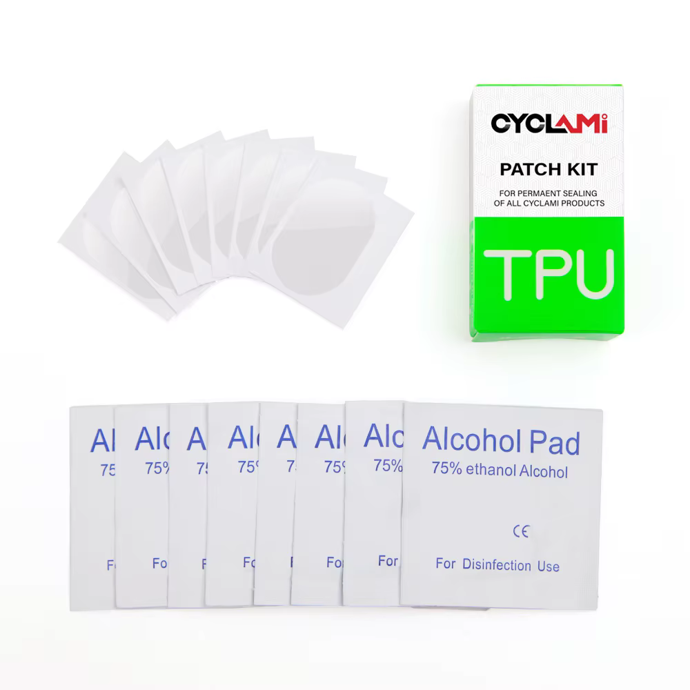 CYCLAMI Kit de Réparation d'outils de Patch de Patch de Pneu de Chambre à air de vélo 8 pièces Route