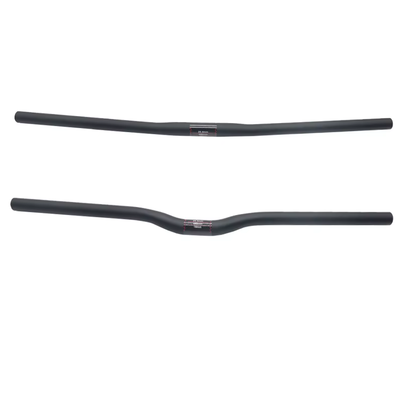 Guidon de vélo pliant entièrement en carbone, guidon horizontal, forme unique, guidon droit ultralég