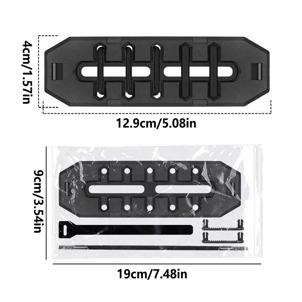 Support pour gel énergétique pour vélos, vélos de route et VTT, avec boucles élastiques et anneaux d