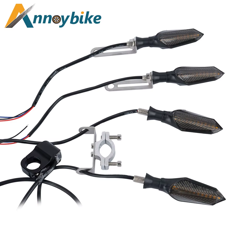E vélo 48V 60V vélo électrique étanche câble lumière ensemble avant arrière clignotant dynamique cli