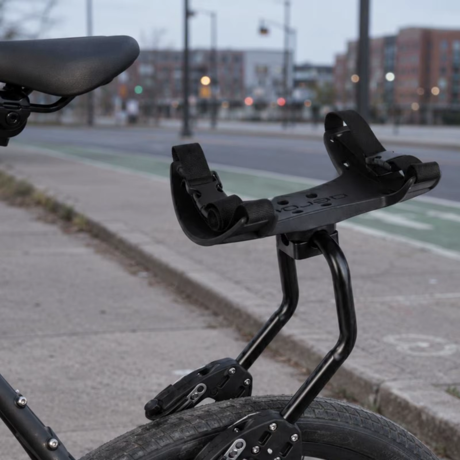 Porte-bagages arrière réglable pour vélo, porte-bagages à haute capacité de charge, support stable,