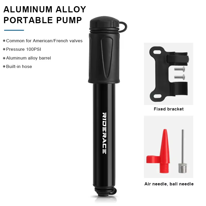 AliExpress Collection RIDERACE Vélo Pompe Portable Mini Vélo Main Pompe À Air Haute Pression Balle V