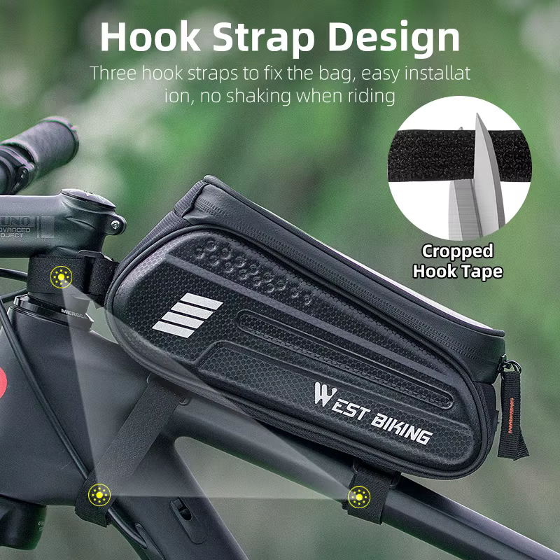 WEST BIKING – sac étanche pour téléphone portable 7.0 pouces, sacoche de cyclisme à écran tactile se