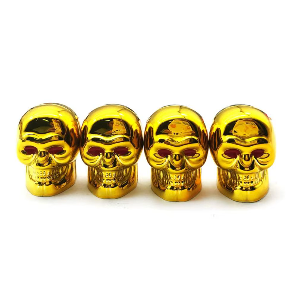 Cache-valve de pneu de scooter électrique, style crâne, protection anti-poussière, accessoire de déc