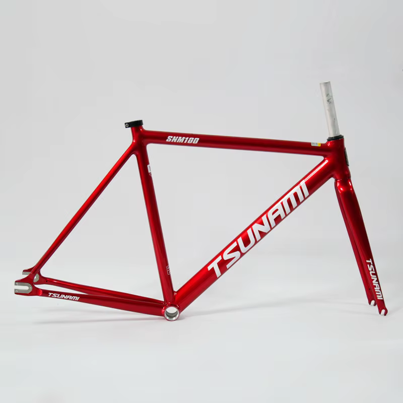 TSUNAMI SNM100 cadre 700C cadre à engrenages fixes en aluminium et piste de fourche Fixie vélo 49CM 