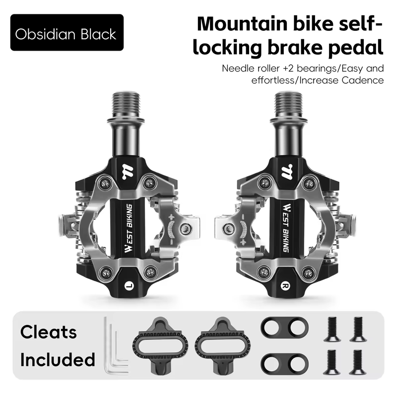 WEST BIKING – pédales de vélo vtt, roulements scellés, pédales de verrouillage pour vélo de montagne