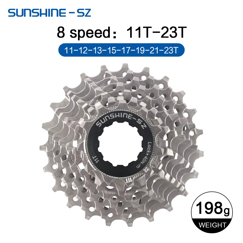 Sunshine – Cassette de vélo de route, 8 9 10 11 12 vitesses, pignon de vélo 25T 28T 30T 32T 34T 36T