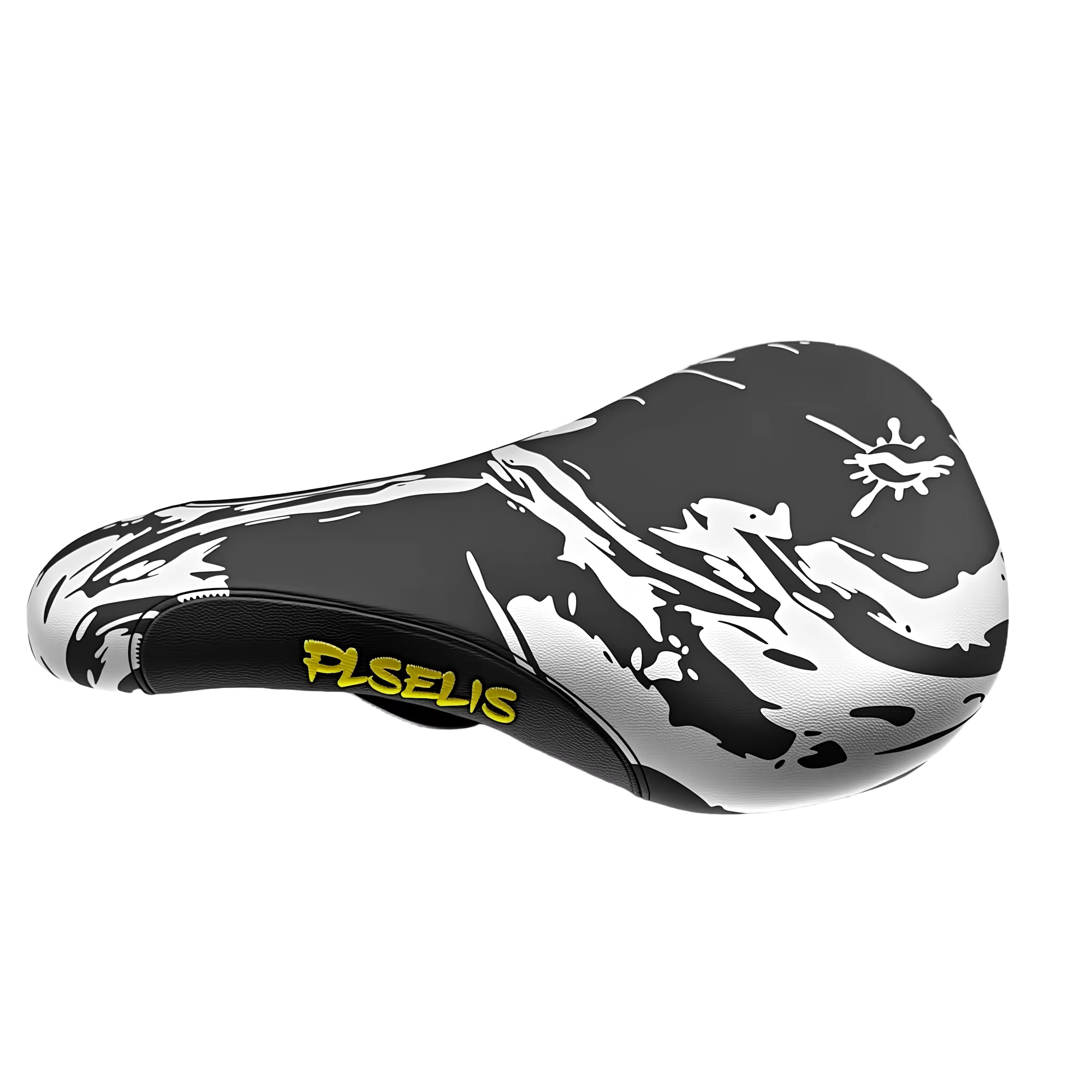 Selle de vélo de montagne PLSELIS de haute qualité : dessus en cuir PU, base en nylon, coussin en ép