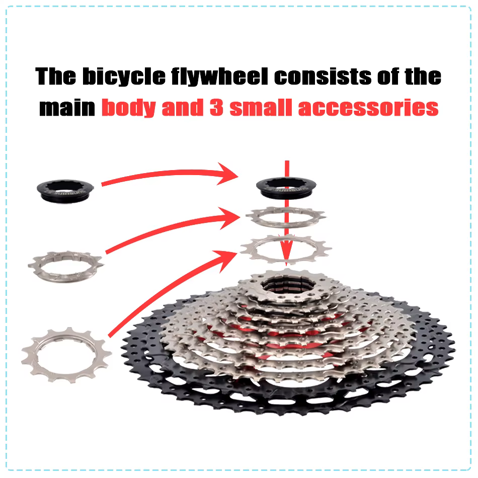 SUNSHINE – Cassette de vélo 8/9/10/11/12 vitesses, roue libre, Structure HG, pignon 32/36T/40T/42T/4