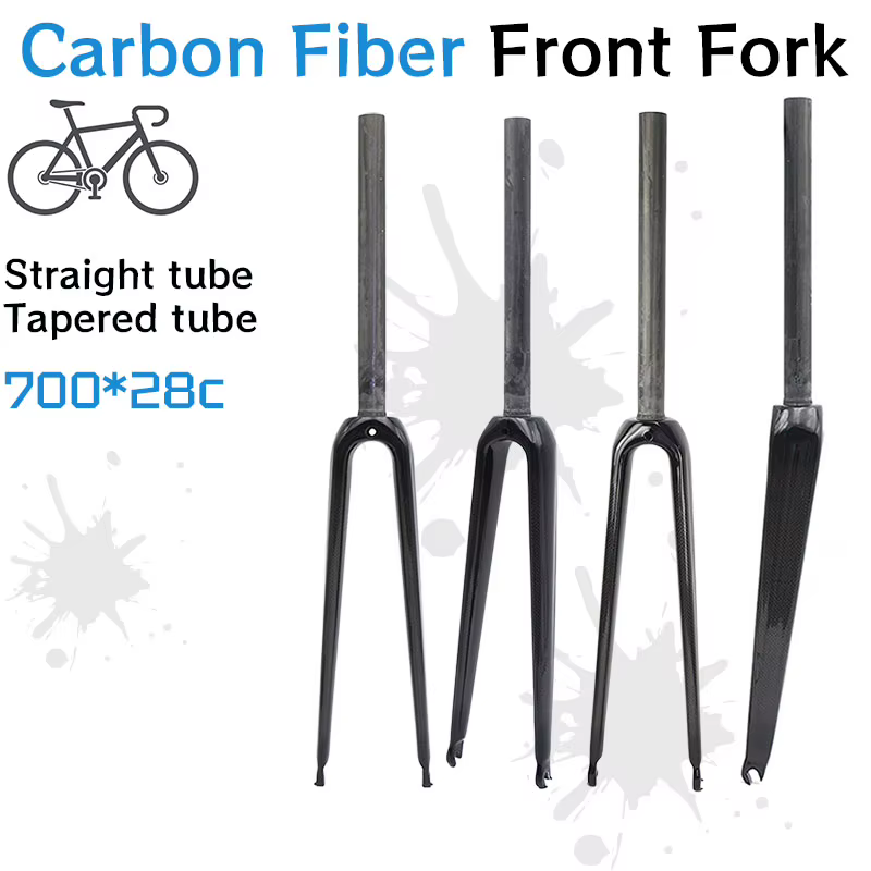 Nouvelle fourche de vélo de route en fibre de carbone |   Fourche rigide C-Brake |   Fourche avant e